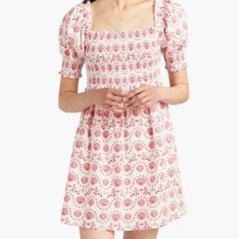 SOLD Hill House Home Dress Size XS Pink White Athena Nap Mermaid Cherry